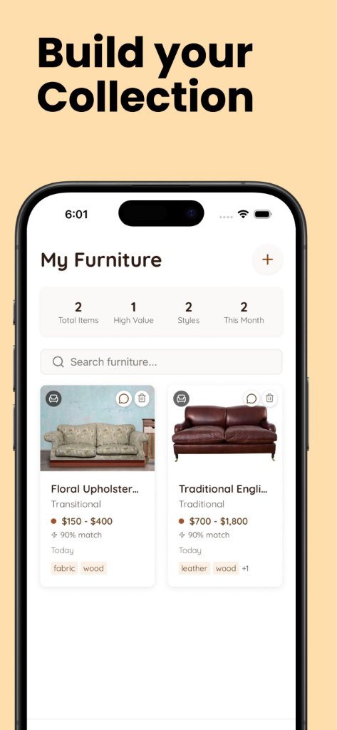 Build your furniture collection